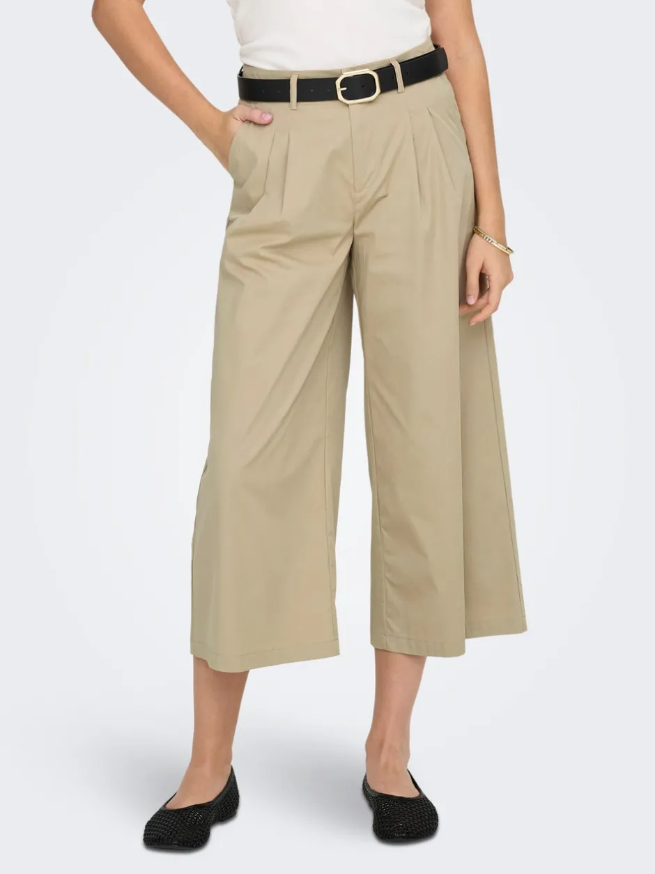 Online ONLTANNY Cropped fit Culottebukser Dame Bukser