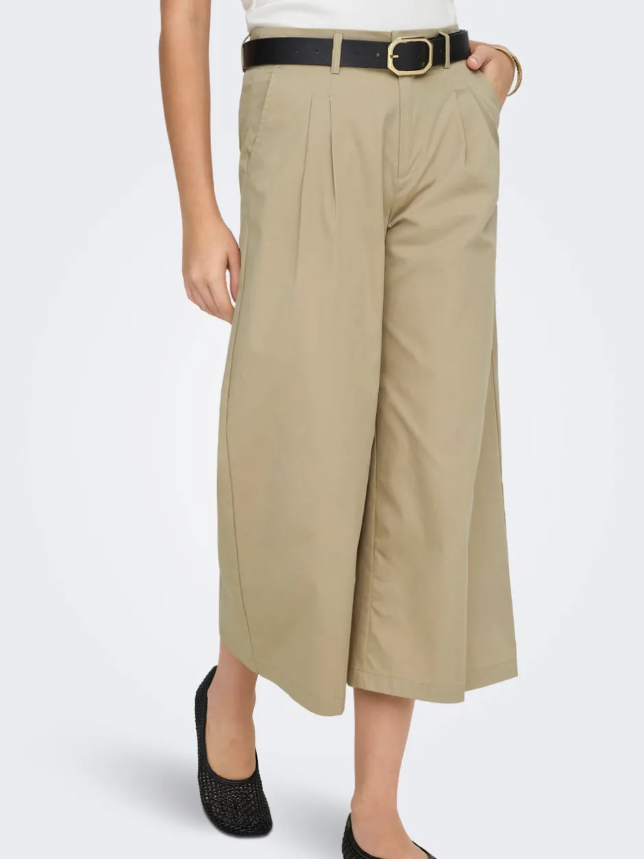 Online ONLTANNY Cropped fit Culottebukser Dame Bukser