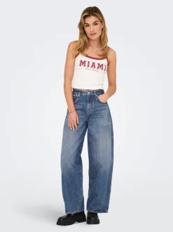 ONLTAYLOR Høj talje Barrel fit Jeans Dame Jeans|Jeans