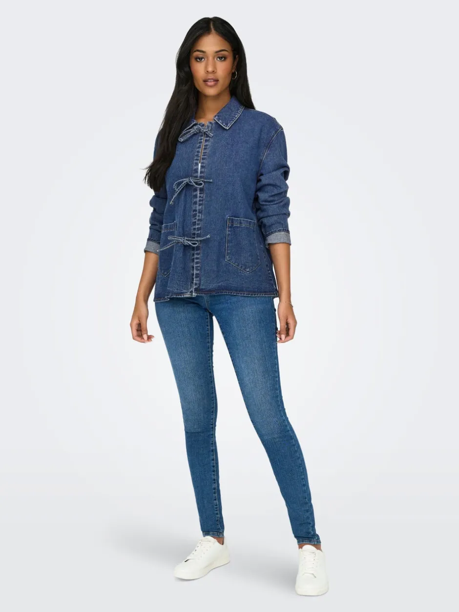 Discount ONLTHILLE Denimjakke Dame Jakker Og Frakker|Double Denim
