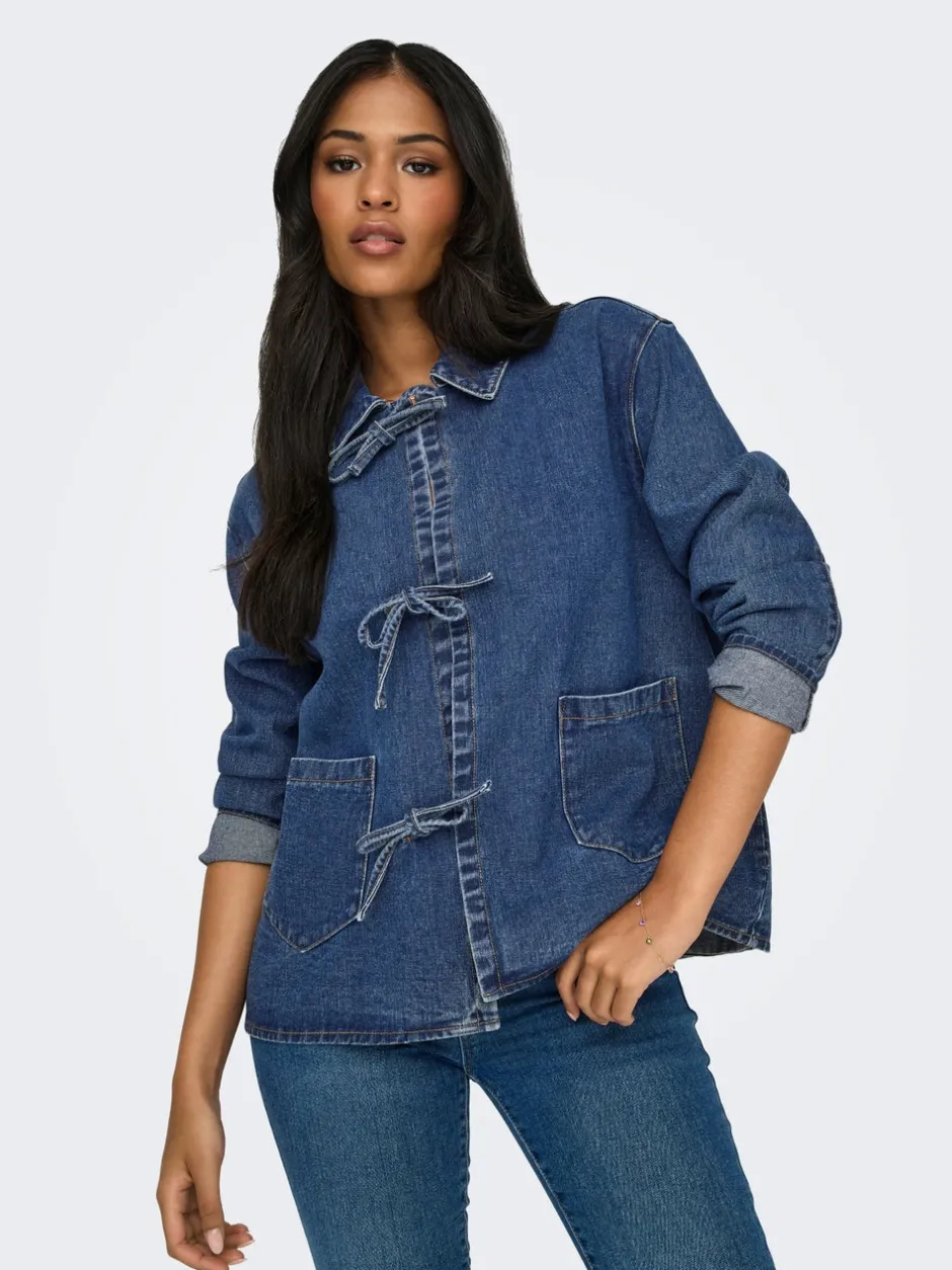 Discount ONLTHILLE Denimjakke Dame Jakker Og Frakker|Double Denim