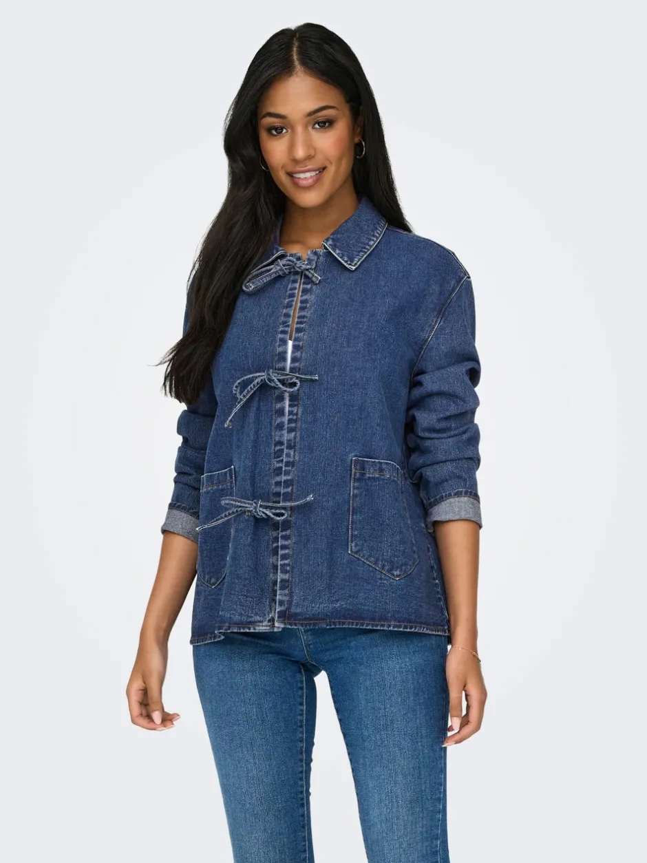 Discount ONLTHILLE Denimjakke Dame Jakker Og Frakker|Double Denim