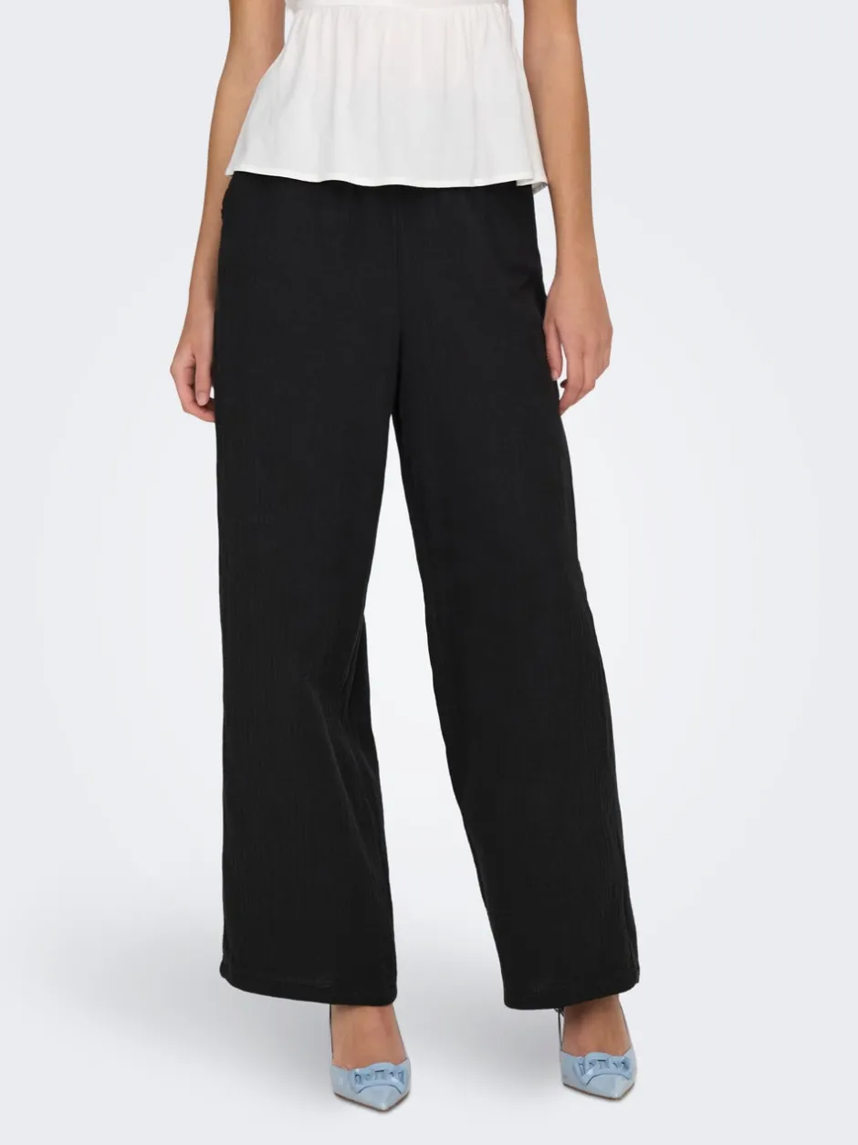 Sale ONLTHYRA Comfort fit Bukser i wide fit Dame Bukser
