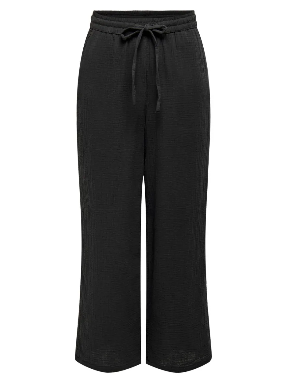 Sale ONLTHYRA Comfort fit Bukser i wide fit Dame Bukser