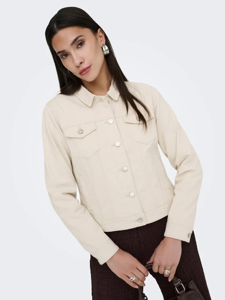 New ONLTIA Denimjakke Dame Jakker Og Frakker