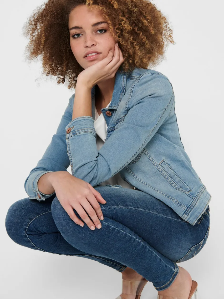 Sale ONLTIA Denimjakke Dame Jakker Og Frakker|Double Denim