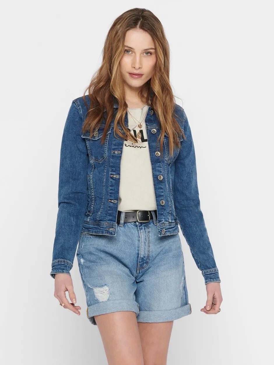 Best ONLTIA Denimjakke Dame Jakker Og Frakker|Double Denim