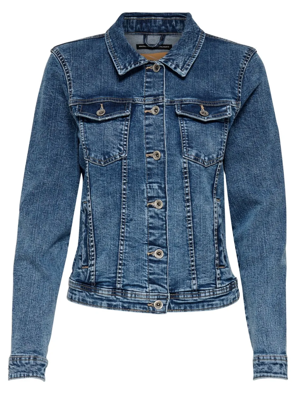 Best ONLTIA Denimjakke Dame Jakker Og Frakker|Double Denim