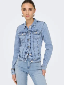 Best ONLTINA Denimjakke Dame Jakker Og Frakker|Double Denim