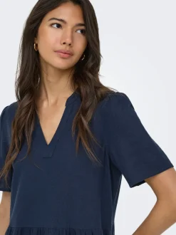 Discount ONLTIRI-GOA Hør Kort kjole Dame Kjoler