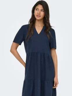 Discount ONLTIRI-GOA Hør Kort kjole Dame Kjoler