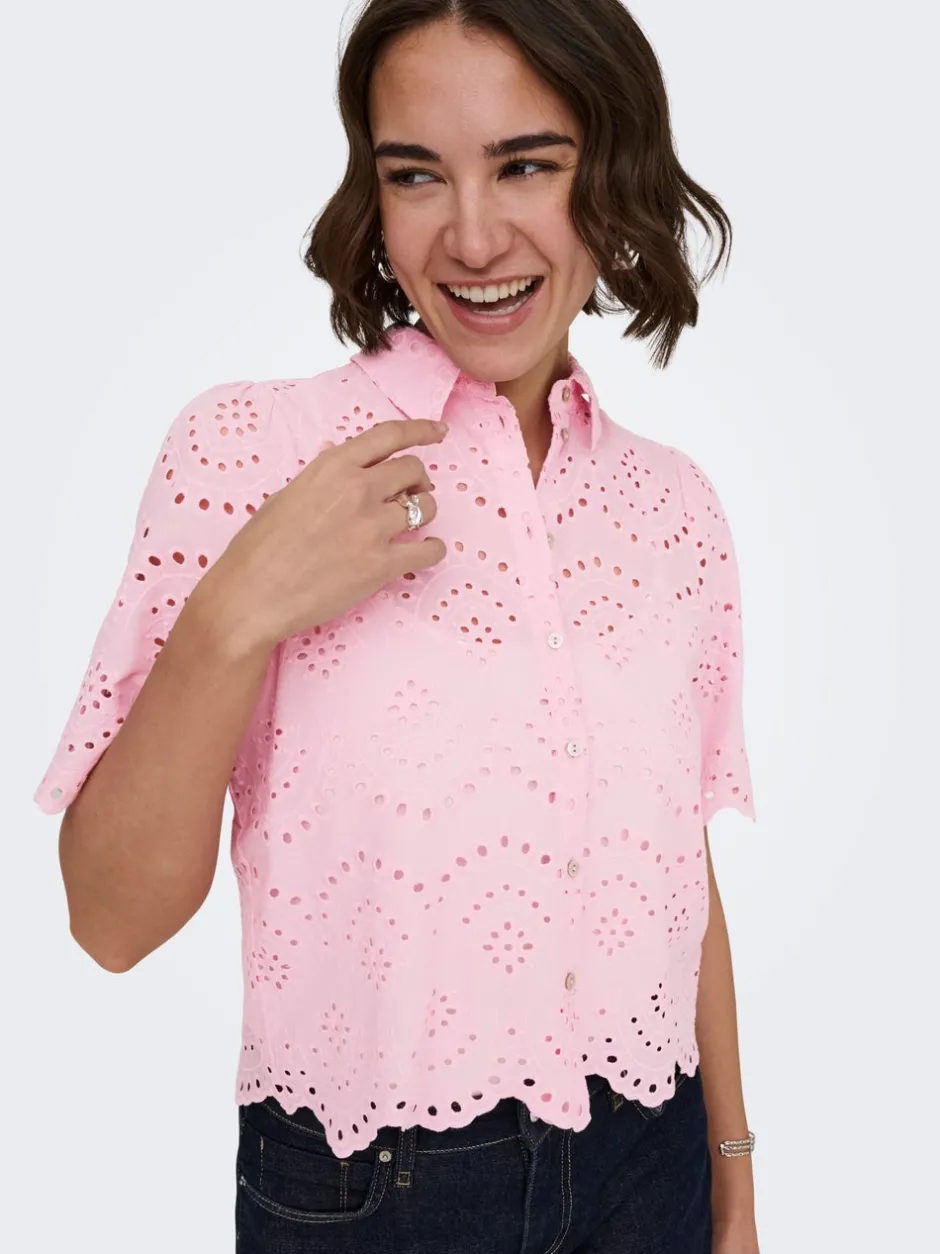 New ONLVALAIS Skjorte Dame Toppe|Skjorter