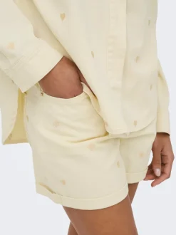 Clearance ONLVEGA Høj talje Mom fit Shorts Dame Shorts|Double Denim