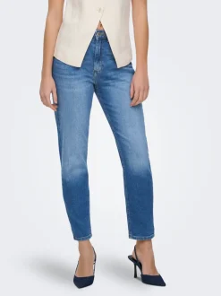 Sale ONLVENEDA Høj talje Mom fit Jeans Dame Jeans|Jeans