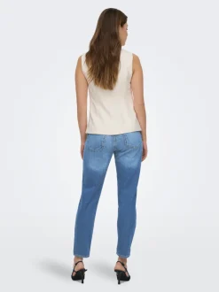 Sale ONLVENEDA Høj talje Mom fit Jeans Dame Jeans|Jeans