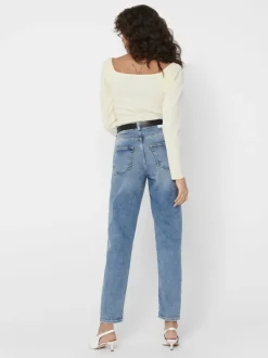 Clearance ONLVENEDA Høj talje Mom fit Jeans Dame Jeans|Jeans