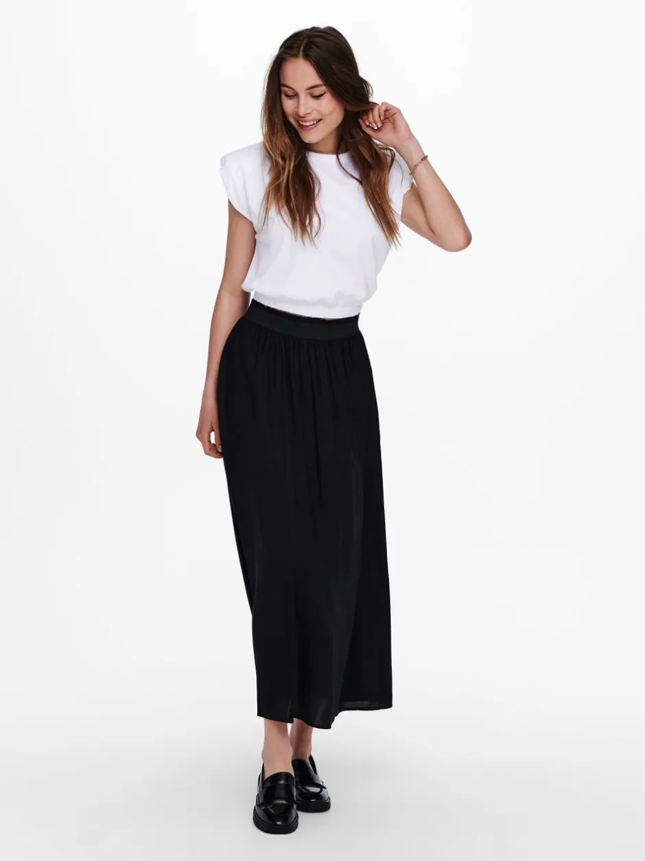 Hot ONLVENEDIG Plisseret nederdel Lang nederdel Dame Nederdele
