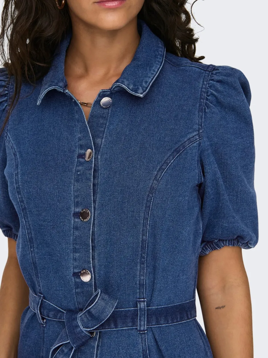 Best ONLVIBBE Kort kjole Dame Kjoler|Double Denim