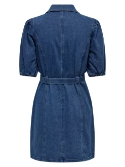 Best ONLVIBBE Kort kjole Dame Kjoler|Double Denim