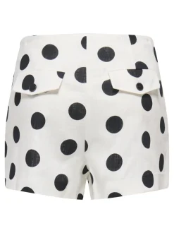 Discount ONLVIESTA Høj talje Regular fit Hør Casual shorts Dame Shorts