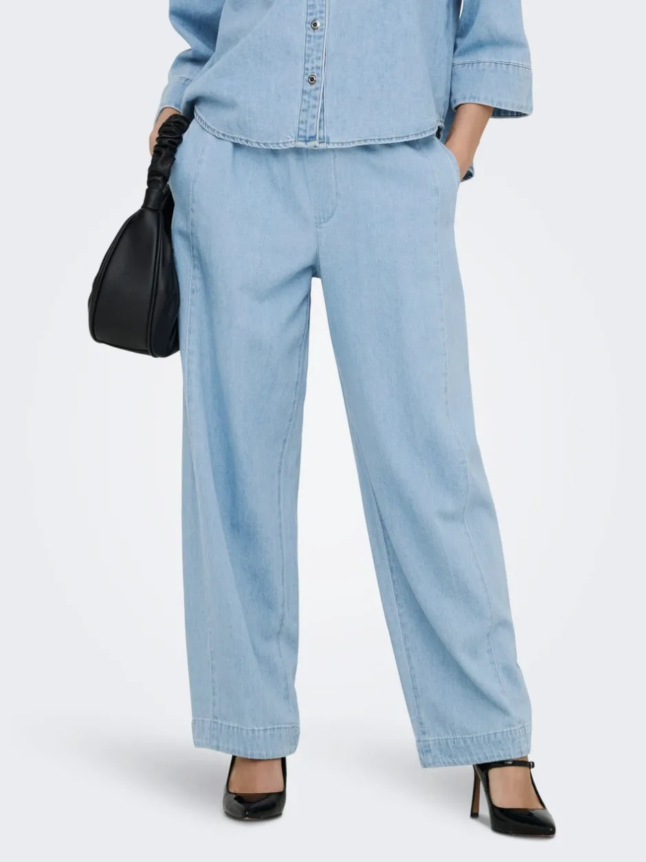 Discount ONLVIX Mellemhøj talje Barrel fit Jeans Dame Jeans|Jeans