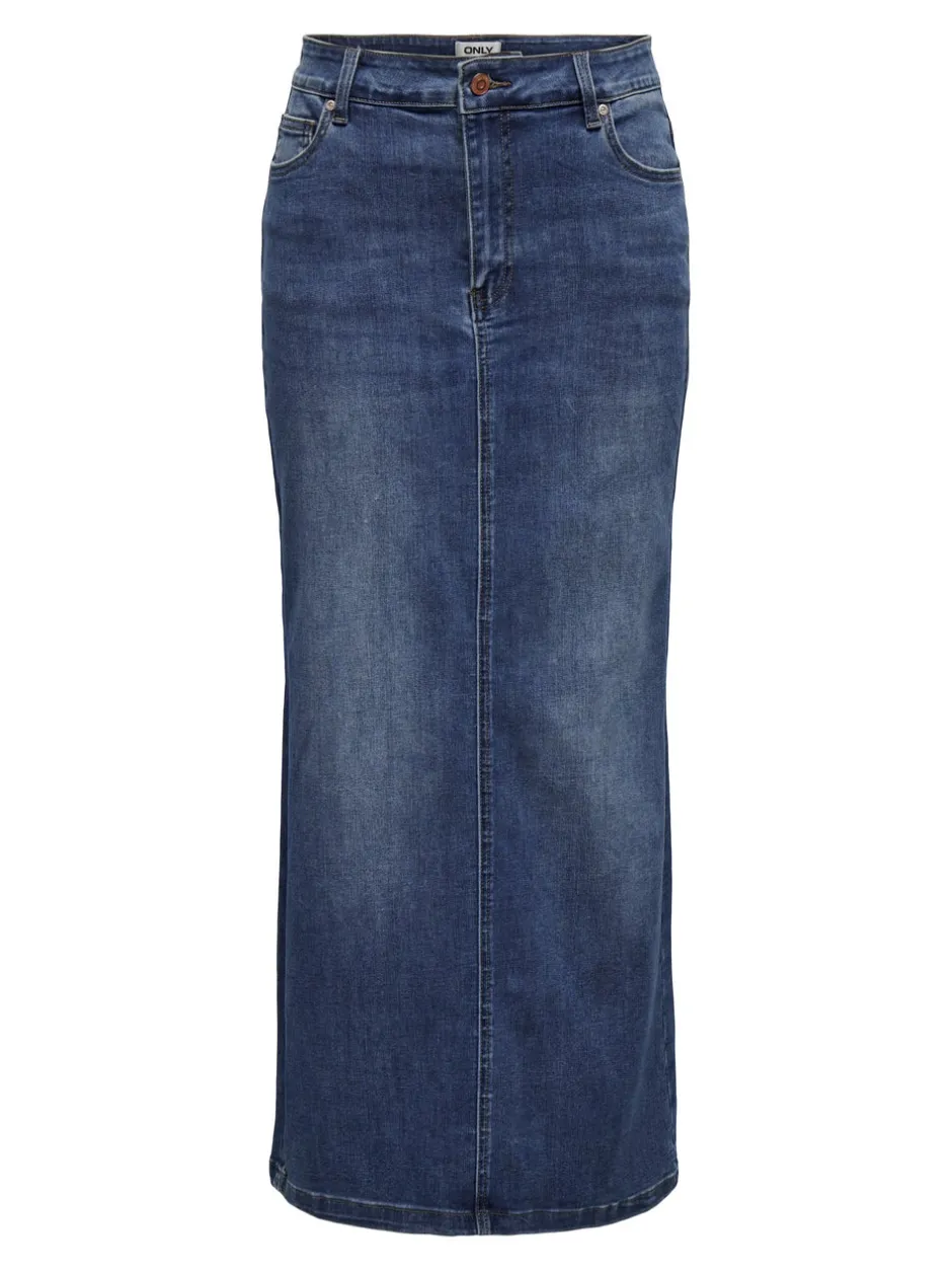 Clearance ONLWALO Denim Denim-nederdel Lang nederdel Dame Nederdele|Denimnederdele