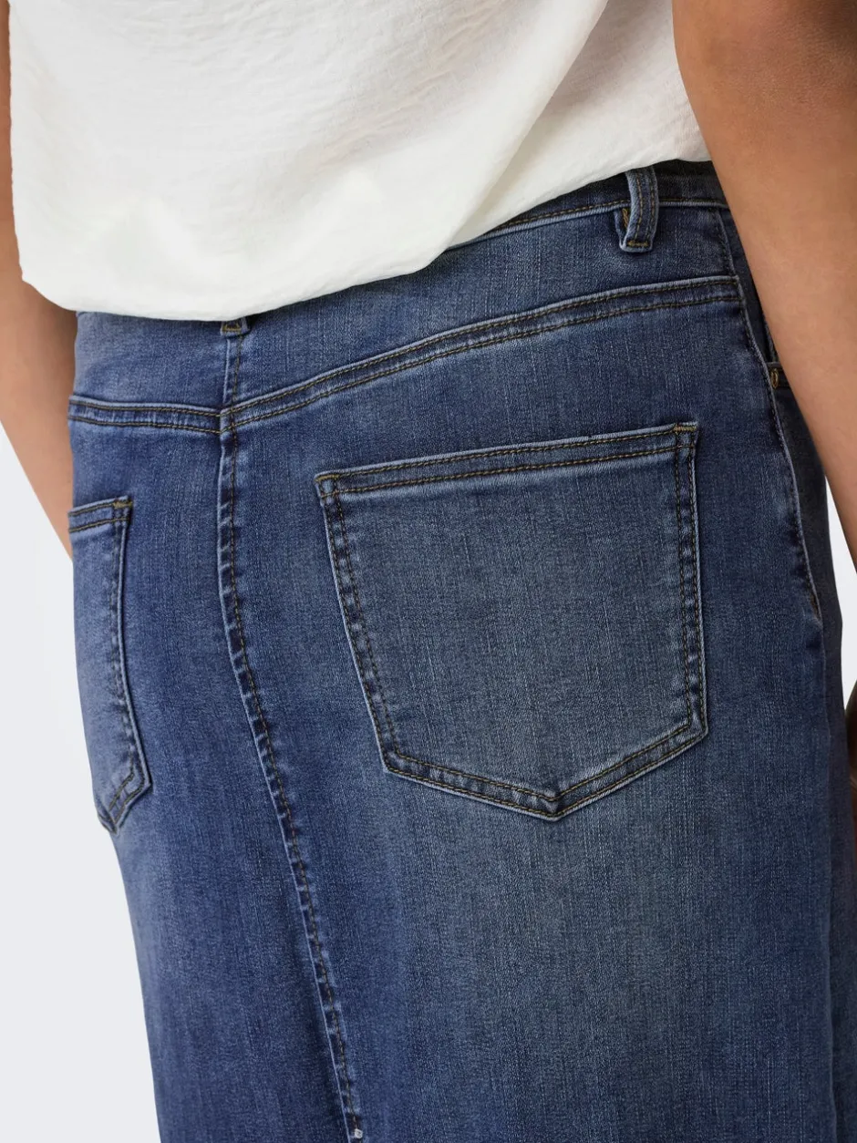 Clearance ONLWALO Denim Denim-nederdel Lang nederdel Dame Nederdele|Denimnederdele