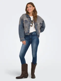 Discount ONLWATTS Denimjakke Dame Jakker Og Frakker|Double Denim