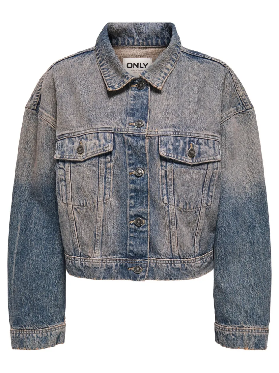 Discount ONLWATTS Denimjakke Dame Jakker Og Frakker|Double Denim