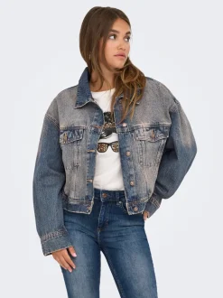 Discount ONLWATTS Denimjakke Dame Jakker Og Frakker|Double Denim