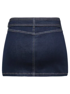 New ONLWAUW Denim-nederdel Mininederdel Dame Nederdele|Double Denim