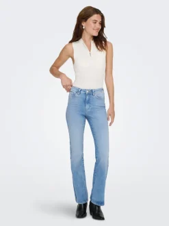 Discount ONLWAUW Høj talje Flared fit Jeans Dame Jeans|Jeans