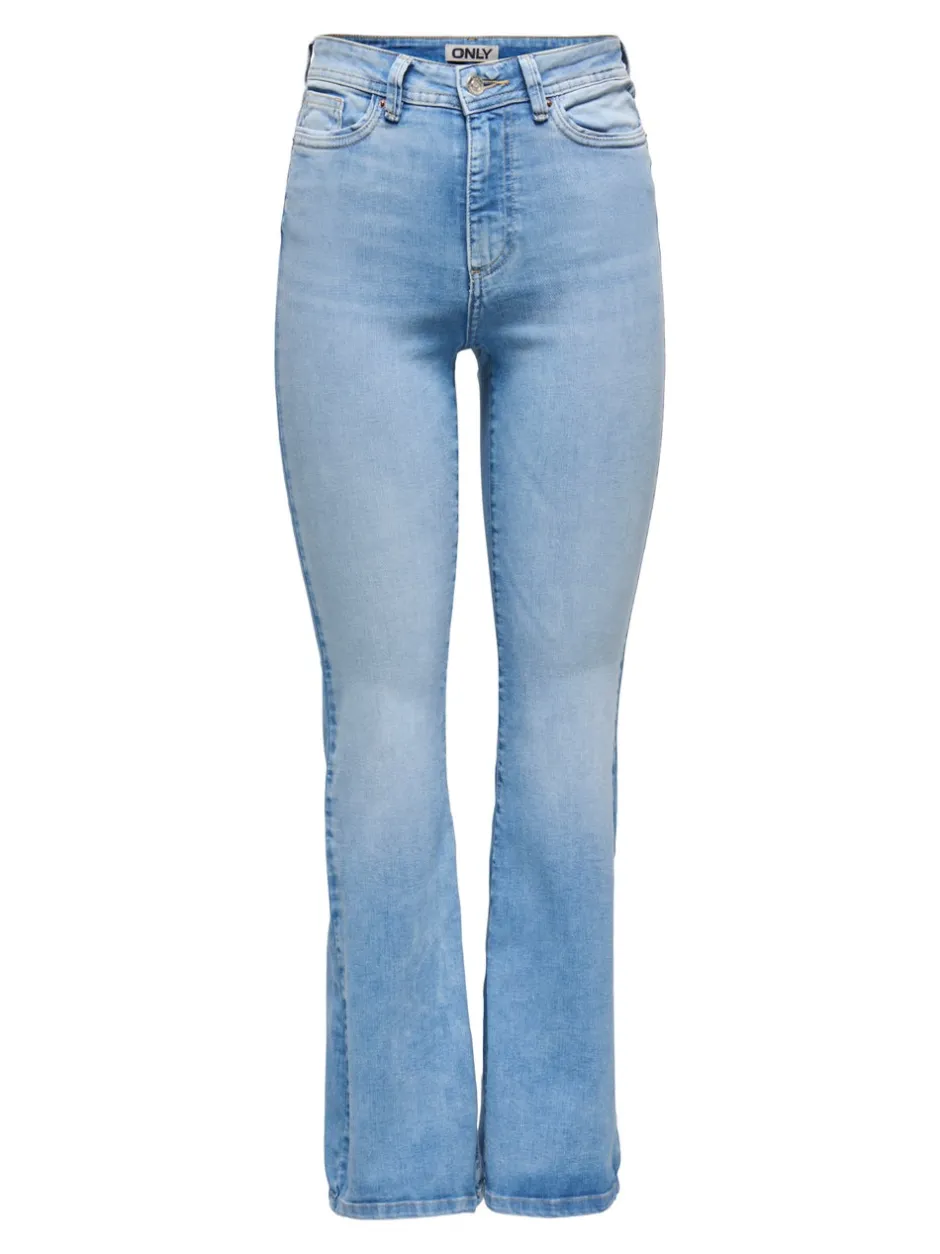 Discount ONLWAUW Høj talje Flared fit Jeans Dame Jeans|Jeans