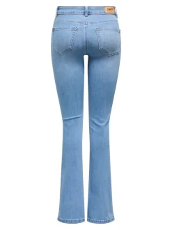 Clearance ONLWAUW Mellemhøj talje Flared fit Jeans Dame Jeans|Jeans