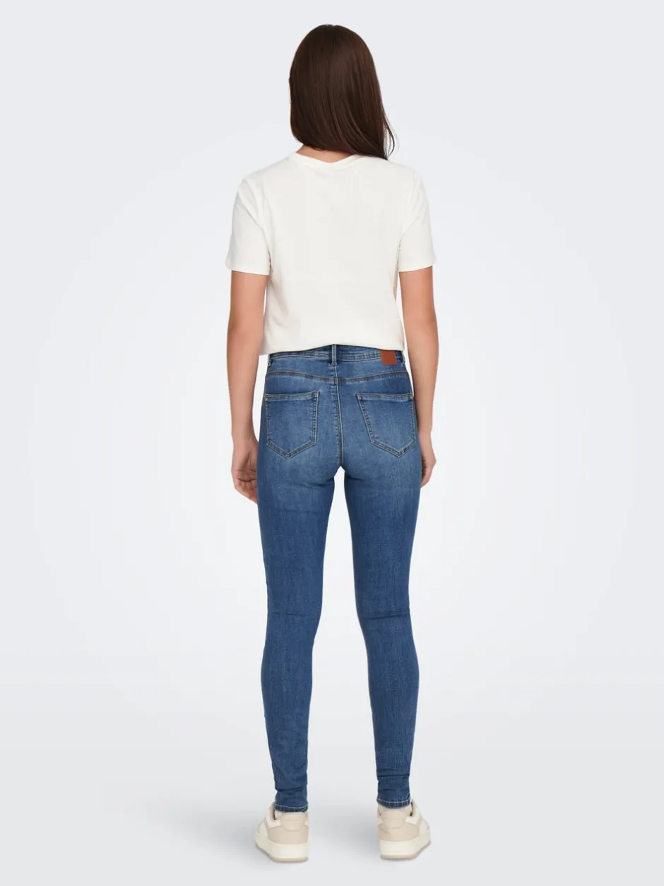 Clearance ONLWAUW Mellemhøj talje Skinny fit Jeans Dame Jeans|Jeans