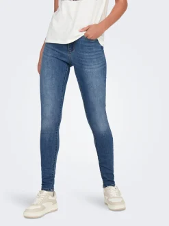 Clearance ONLWAUW Mellemhøj talje Skinny fit Jeans Dame Jeans|Jeans