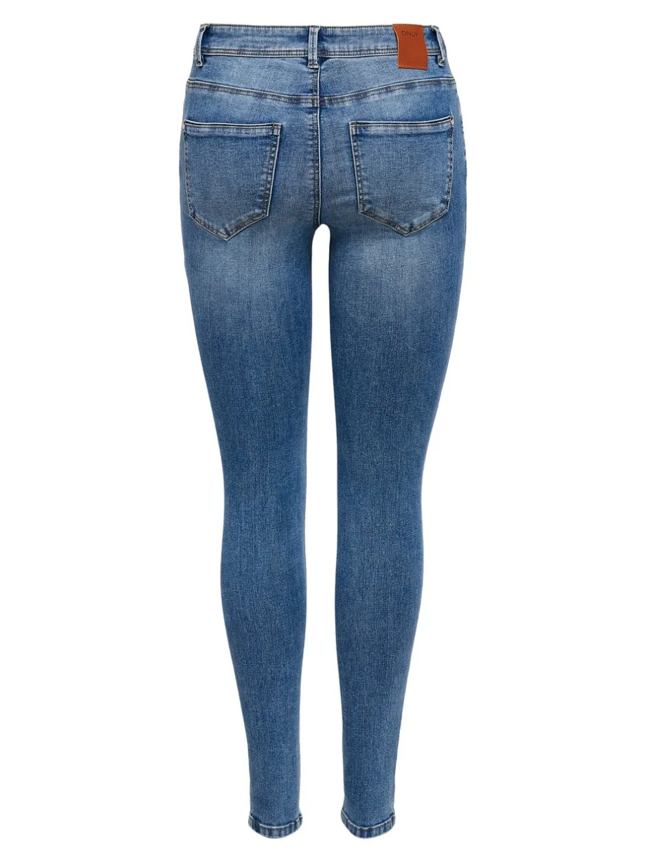 Clearance ONLWAUW Mellemhøj talje Skinny fit Jeans Dame Jeans|Jeans