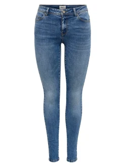 Clearance ONLWAUW Mellemhøj talje Skinny fit Jeans Dame Jeans|Jeans