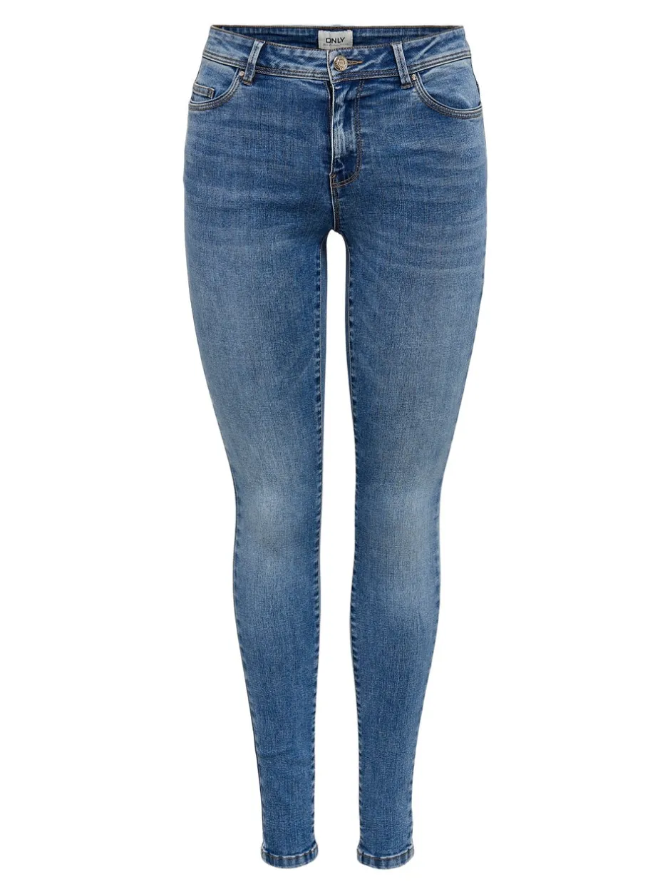 Clearance ONLWAUW Mellemhøj talje Skinny fit Jeans Dame Jeans|Jeans