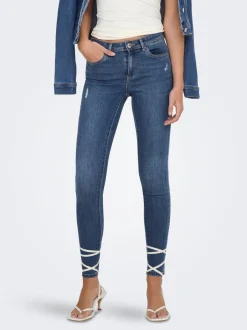 ONLWAUW Mellemhøj talje Skinny fit Jeans Dame Jeans|Jeans