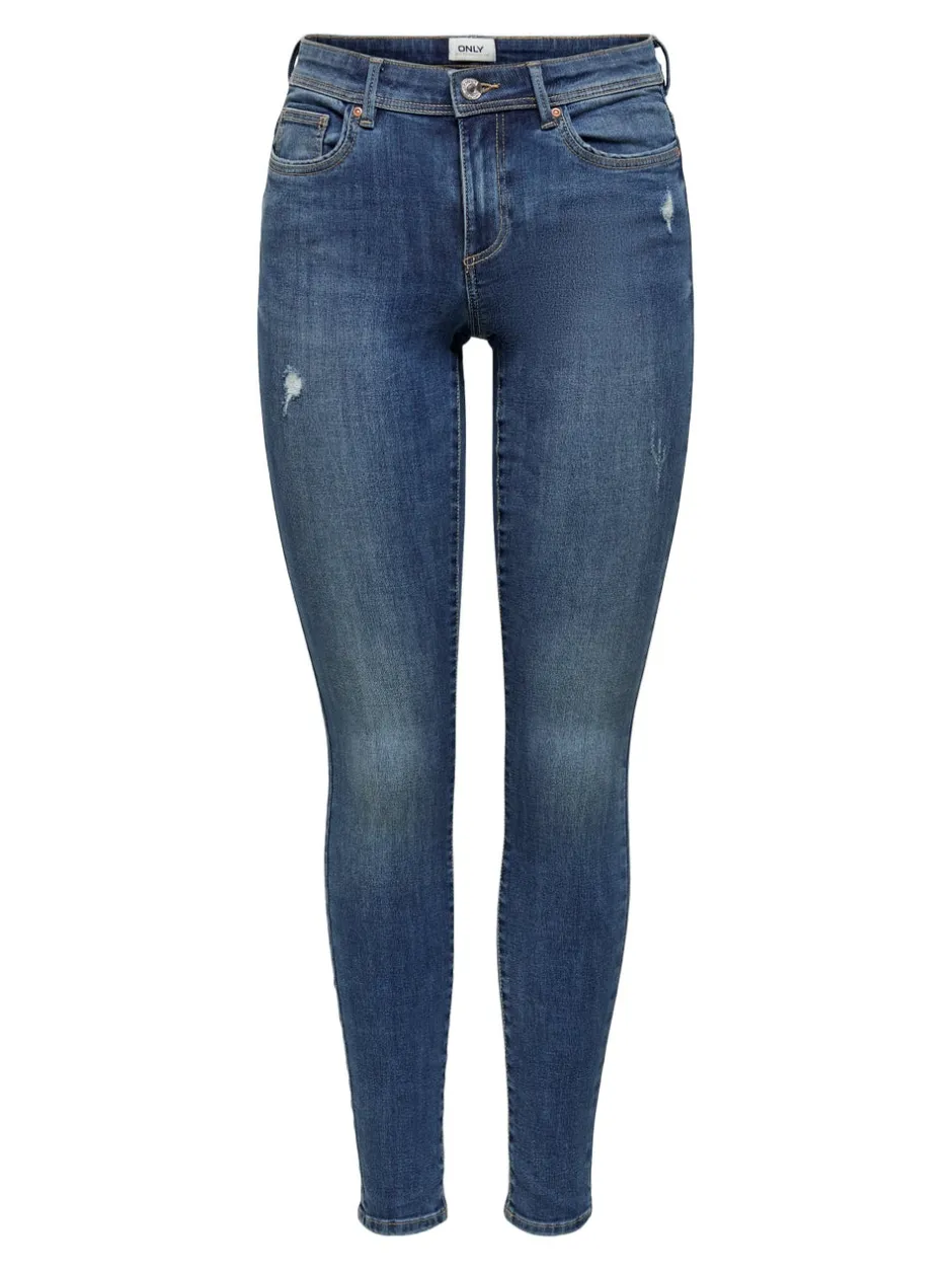ONLWAUW Mellemhøj talje Skinny fit Jeans Dame Jeans|Jeans
