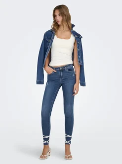 ONLWAUW Mellemhøj talje Skinny fit Jeans Dame Jeans|Jeans