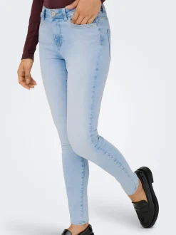 Hot ONLWAUW Mellemhøj talje Skinny fit Jeans Dame Jeans|Jeans