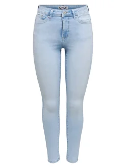 Hot ONLWAUW Mellemhøj talje Skinny fit Jeans Dame Jeans|Jeans