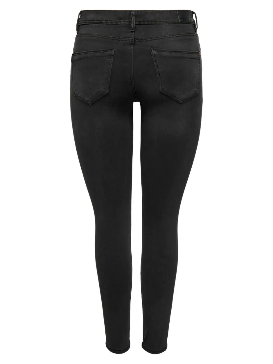 Sale ONLWAUW Mellemhøj talje Skinny fit Jeans Dame Jeans|Jeans