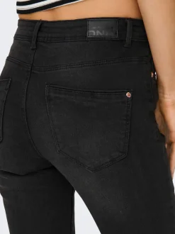 Sale ONLWAUW Mellemhøj talje Skinny fit Jeans Dame Jeans|Jeans