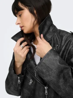 Discount ONLWAVES Bikerjakke Dame Jakker Og Frakker