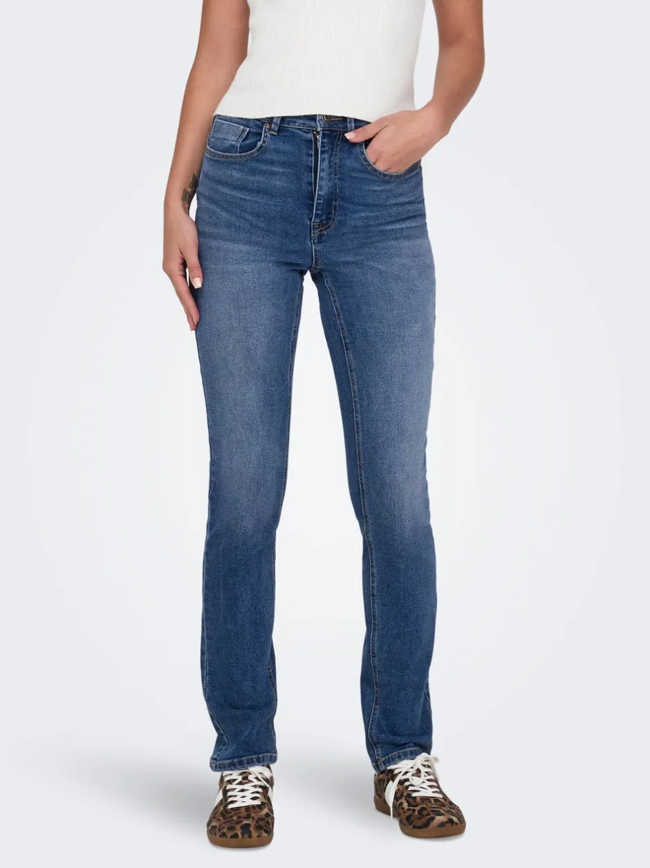 Sale ONLWILLOW Høj talje Slim fit Jeans Dame Jeans|Jeans
