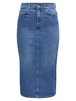 Online ONLWONDER Denim Denim-nederdel Midinederdel Dame Nederdele