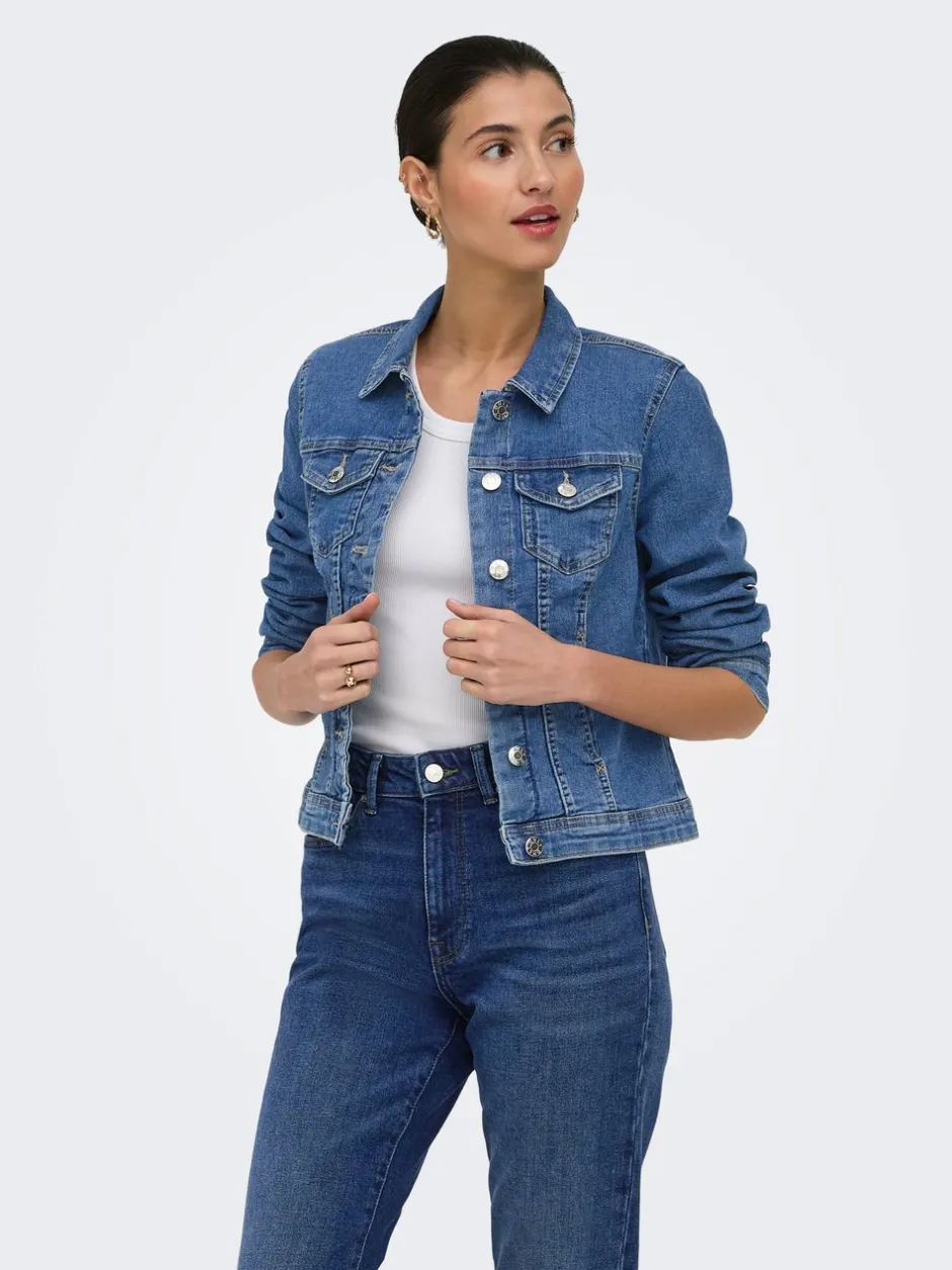 Hot ONLWONDER Denimjakke Dame Jakker Og Frakker|Double Denim